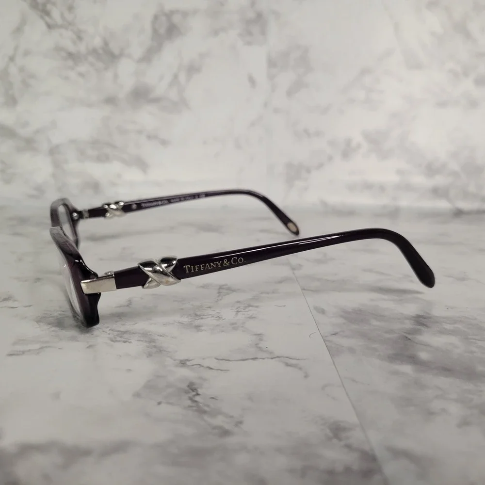 Tiffany & Co TF 2016 8061 Purple Rectangular Eyeglasses Frames Paloma Picasso X